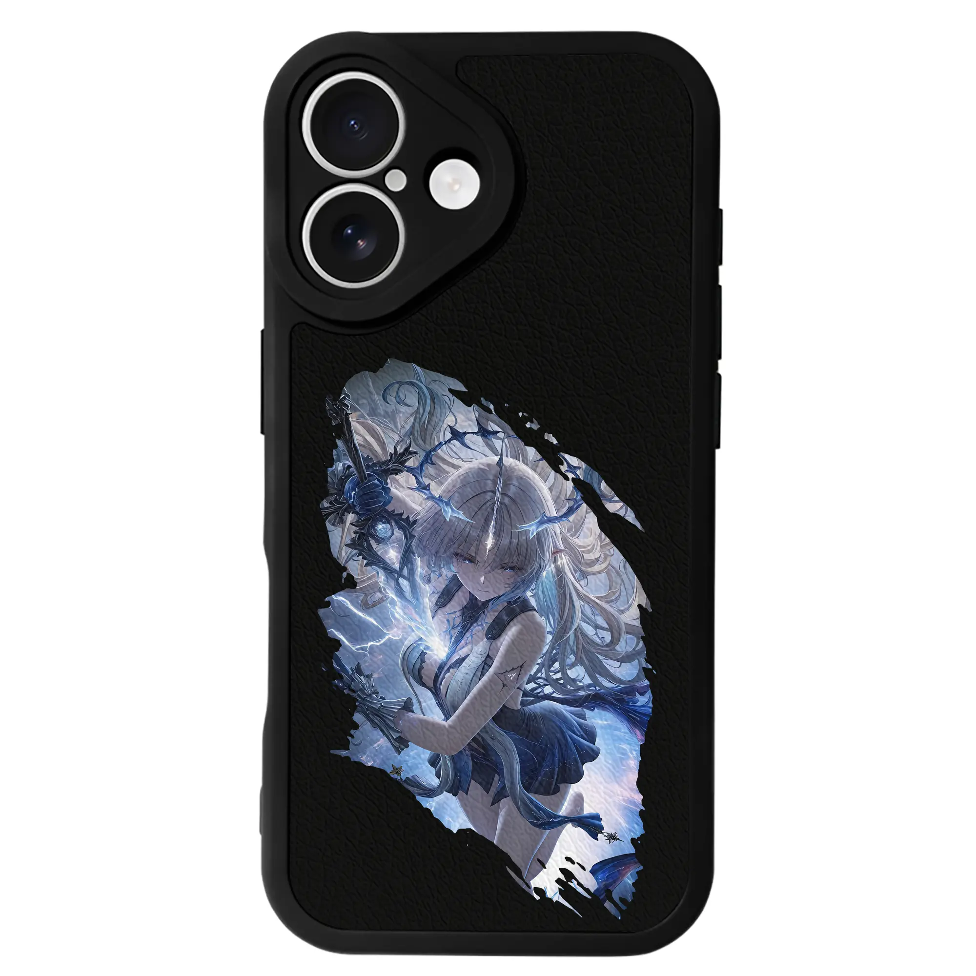 鳴潮 グッズ カルテジア - IPhone 16シリーズ対応 ・ シリコンスマホケース ・ レザー調 ・ 高精度フィット ・ 耐衝撃 ・ ワイヤレス充電対応 ・ 精密カット